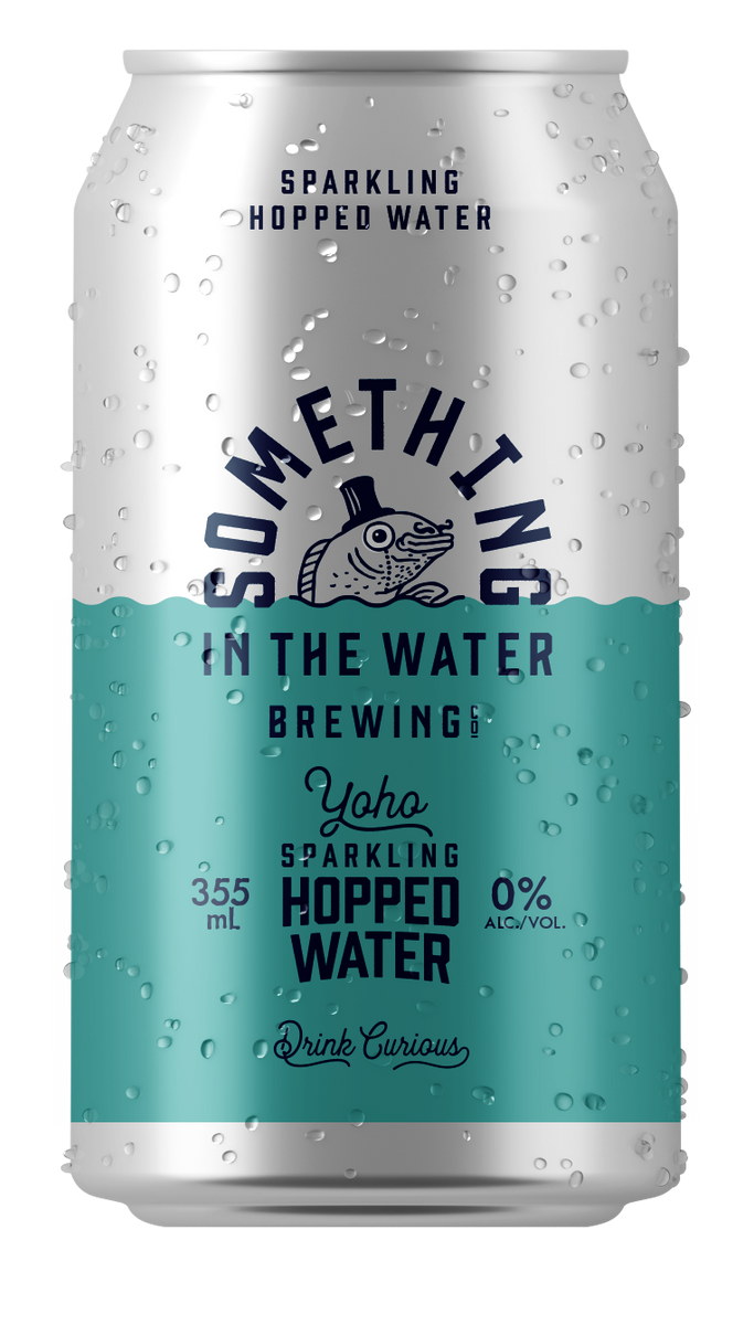 Yoho Sparkling Hopped Water Something in the Water Brewing Co.