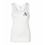 Women's White Baby Rib Tank